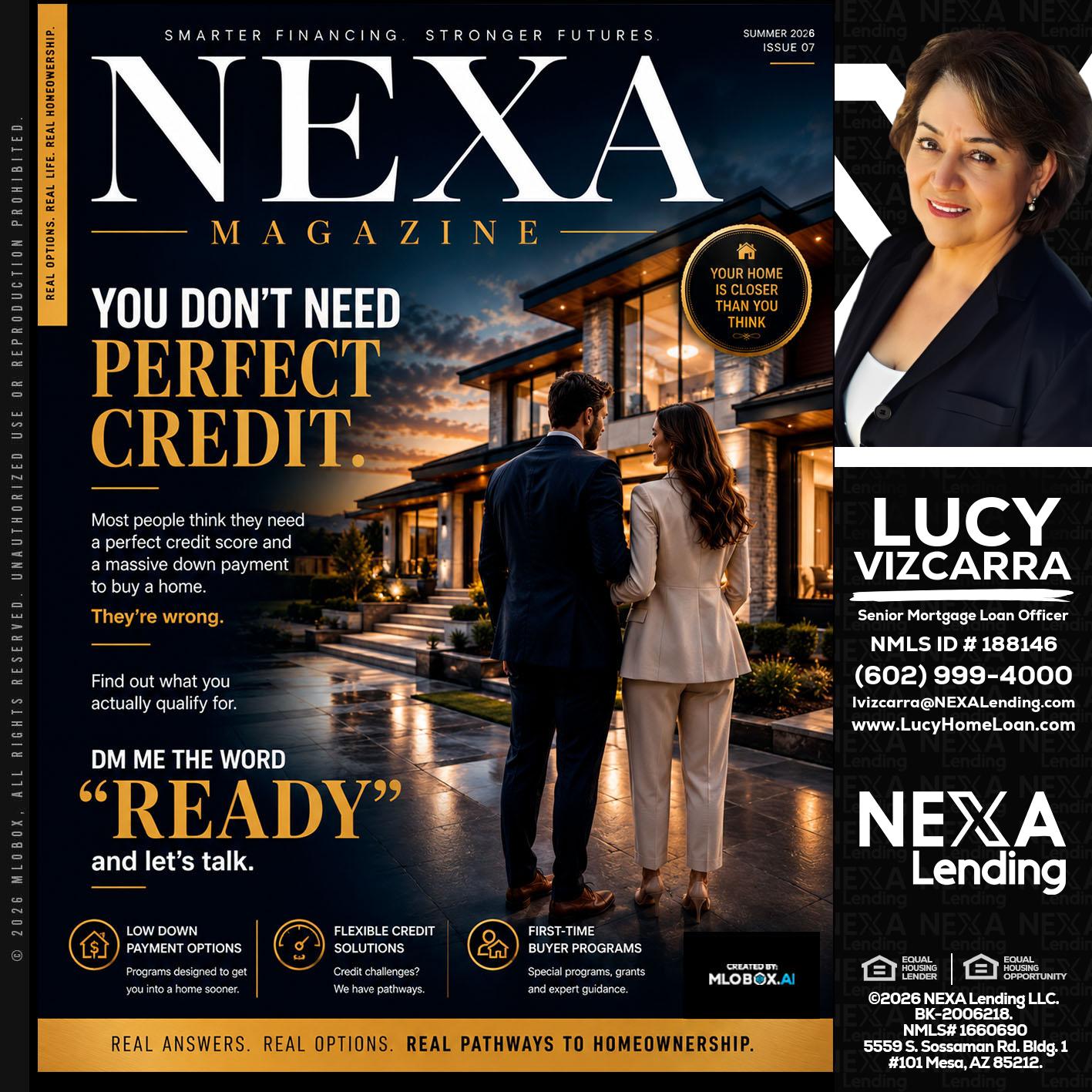NEXA MAGAZINE - Lucy Vizcarra -Mortgage Loan Officer