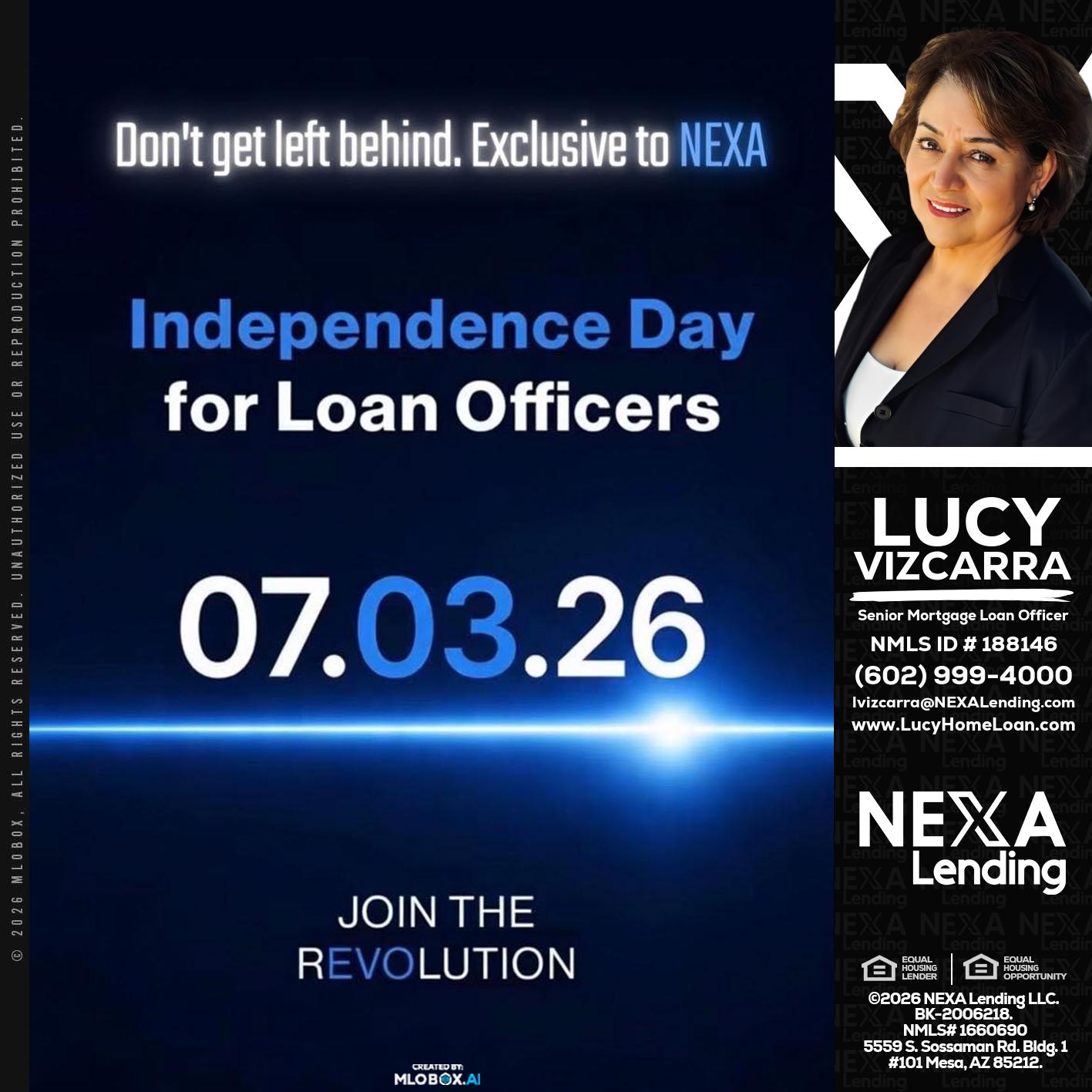 INDEPENDENCE DAY - Lucy Vizcarra -Mortgage Loan Officer