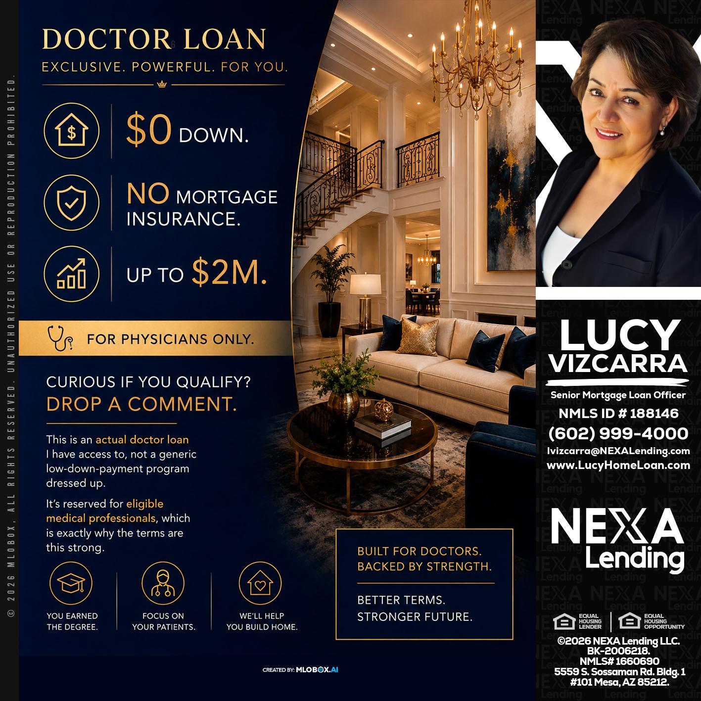 DOCTOR LOANS - Lucy Vizcarra -Mortgage Loan Officer