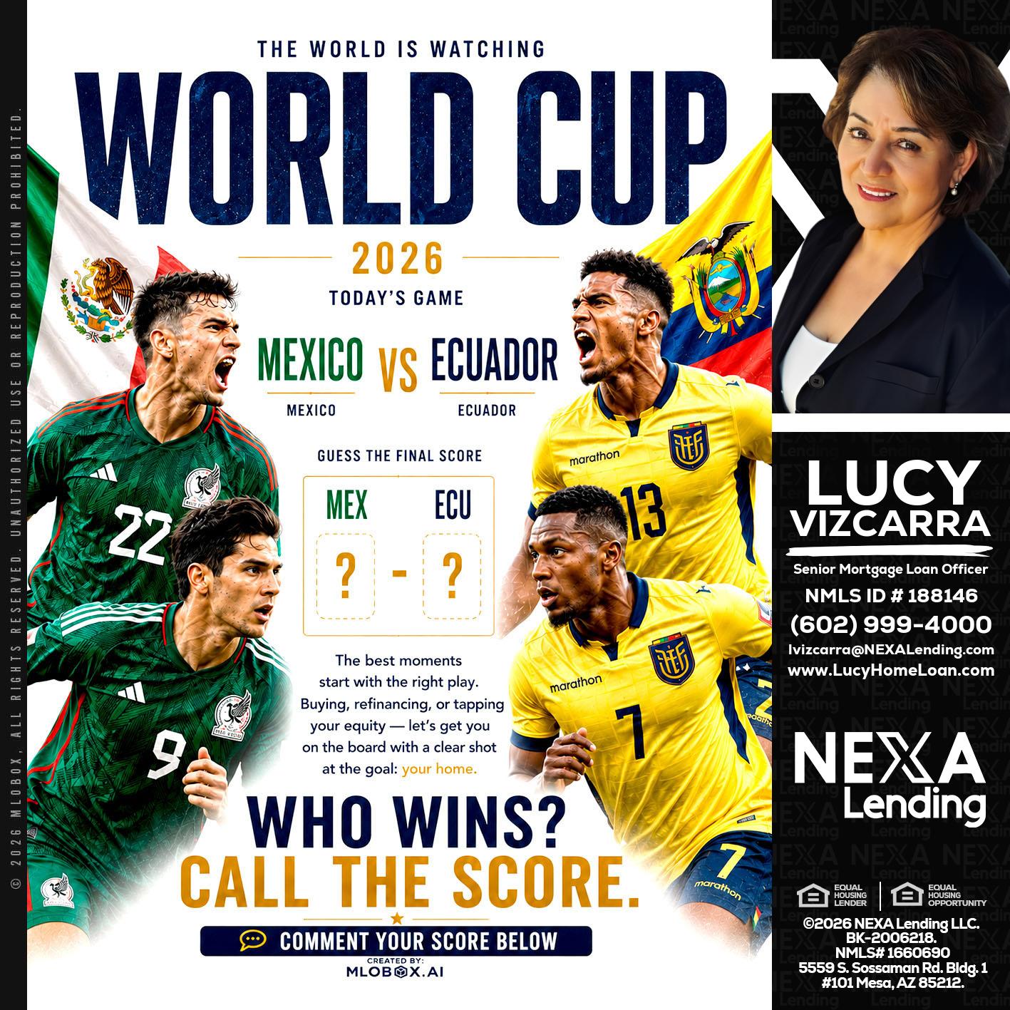 WORLD CUP 2026 - Lucy Vizcarra -Mortgage Loan Officer