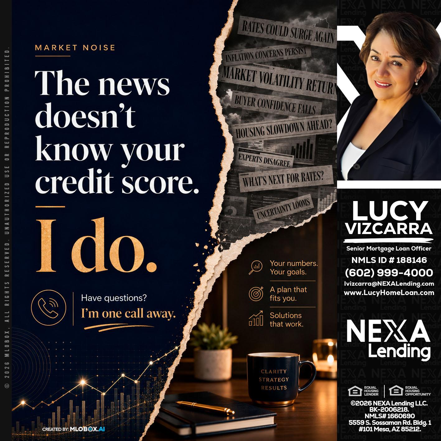 MARKET NOISE - Lucy Vizcarra -Mortgage Loan Officer
