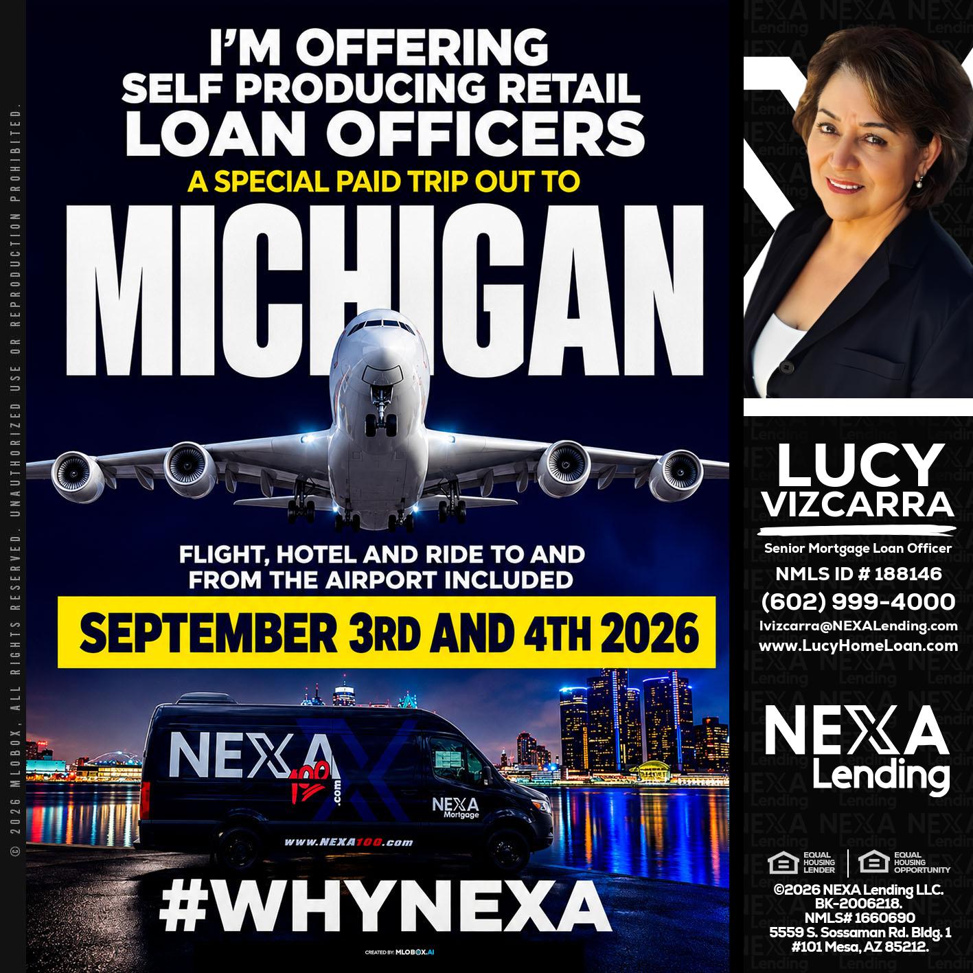 MICHIGAN - Lucy Vizcarra -Mortgage Loan Officer