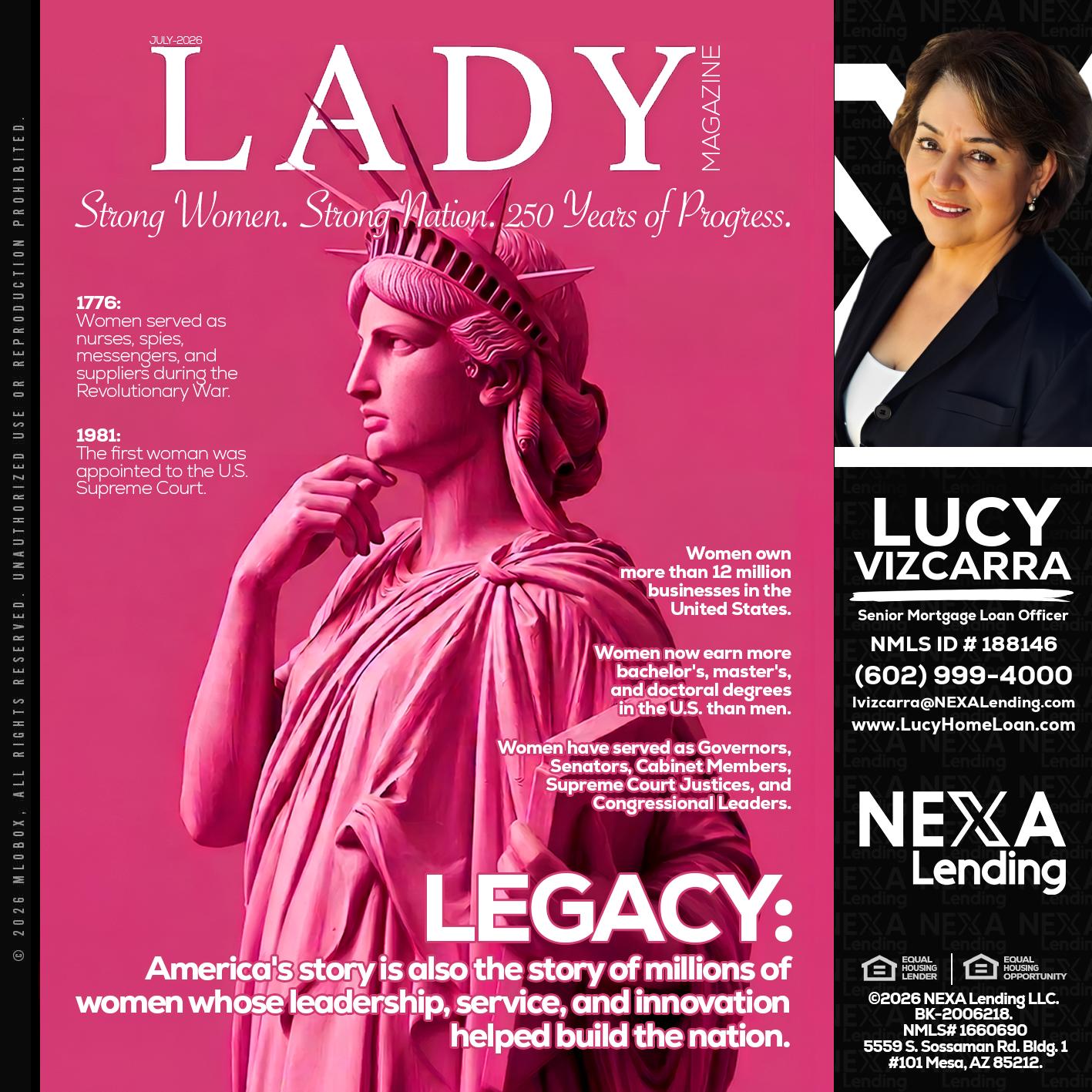 LADY LIBERTY! - Lucy Vizcarra -Mortgage Loan Officer