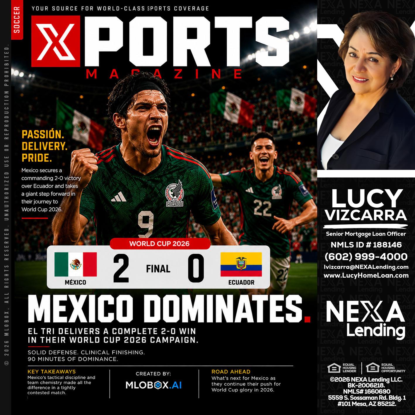 XPORTS MEX 2-0 ECUADOR - Lucy Vizcarra -Mortgage Loan Officer