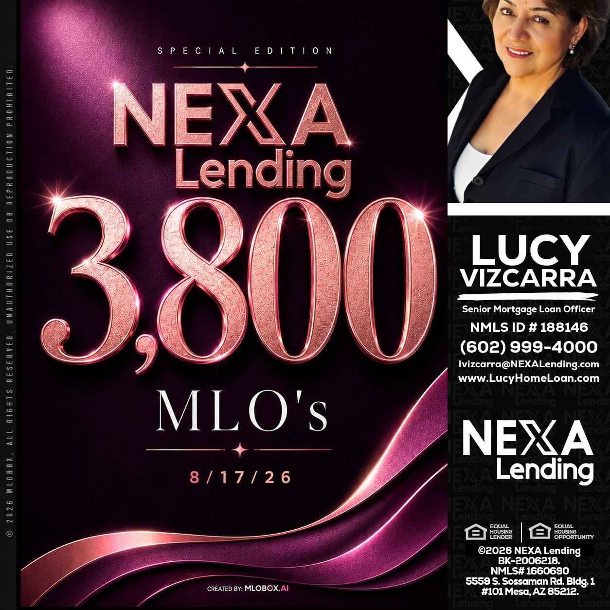 3800 MLOs - Lucy Vizcarra -Mortgage Loan Officer